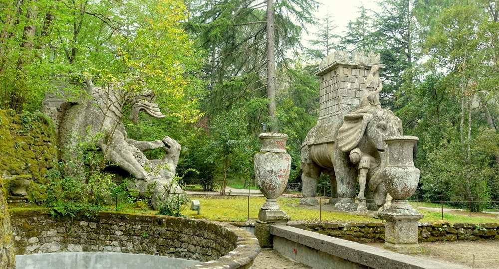 La scultura dell’Elefante nel Sacro Bosco di Bomarzo